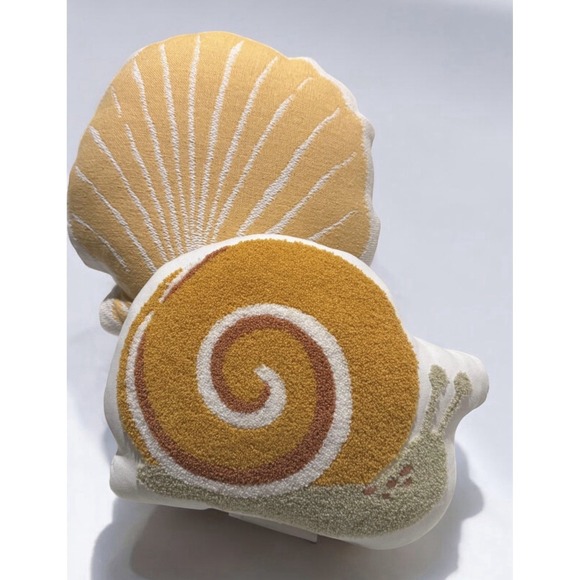 Room Essentials Other - Target Room Essentials Snail & Sea Shell Pillow Set, Decorative Pillows